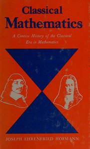 Cover of Classical mathematics by Joseph Hofmann