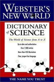 Front cover of Webster's New World dictionary of science by David Lindley