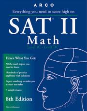 Front cover of Everything you need to score high on SAT II, math by Morris Bramson