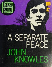 Cover of A Separate Peace by John Knowles