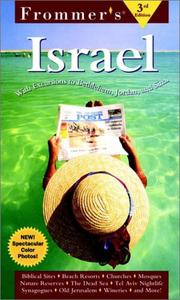 Cover of Frommer's Israel by Robert Ullian
