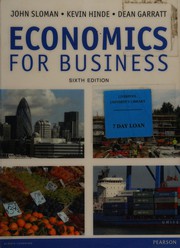 Front cover of Economics for Business by John Sloman