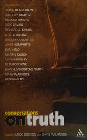 Cover of Conversations on truth by Mick Gordon