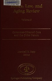 Front cover of Focus on consumer-directed care and older persons by Marshall B. Kapp