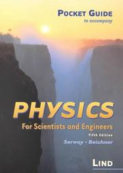 Front cover of Pocket guide to accompany Physics for scientists and engineers, fifth edition, Serway, Beichner by V. Gordon Lind