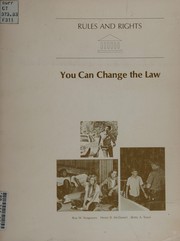 Front cover of You can change the law by Roy W. Seagraves