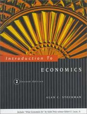 Front cover of Introduction to economics by Alan C. Stockman