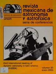 Front cover of Highlights of 'Boletín de los observatorios de Tonantzintla y Tacubaya' by Latin American Regional Meeting of Astronomy (12th 2007 Margarita Island, Venezuela)