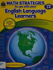 Front cover of Math strategies to use with your English language learners by Tracie Heskett