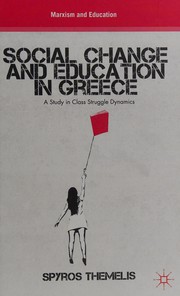 Front cover of Social change and education in greece by Spyros Themelis