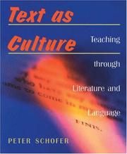 Cover of Text as Culture by Peter Schofer