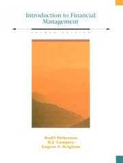 Cover of Introduction to financial management by Bodil Dickerson