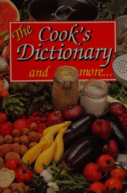 Cover of The cook's dictionary by No Author