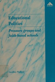 Cover of Educational politics by Geoffrey Walford