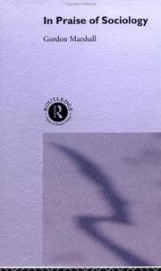Front cover of In praise of sociology by Gordon Marshall