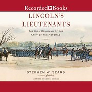 Front cover of Lincoln's lieutenants by Stephen W. Sears