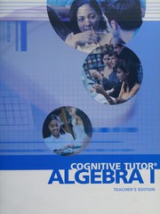 Cover of Cognitive tutor algebra I by William S. Hadley