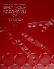 Front cover of Study Guide to Accompany Fundamentals of Chemistry by James E. Brady