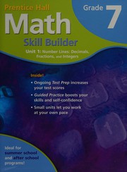 Cover of Prentice Hall math skill builder by Unknown