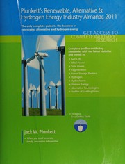Cover of Plunkett's renewable, alternative & hydrogen energy industry almanac 2011 by Jack W. Plunkett