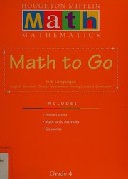 Front cover of Houghton Mifflin math mathematics by Harry Bohan