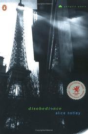 Cover of Disobedience by Alice Notley