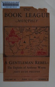 Cover of A gentleman rebel by John Hyde Preston
