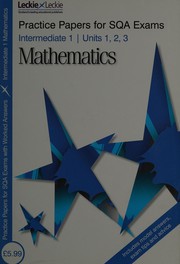 Front cover of Intermediate 1 maths 1, 2 & 3. by Ken Nisbet