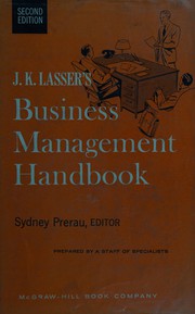 Front cover of Business management handbook by J. K. Lasser