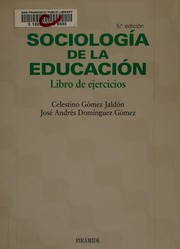 Front cover of Sociología de la educación by Celestino Gómez Jaldón
