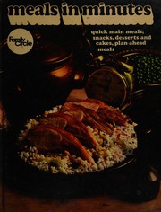 Front cover of Meals in minutes by Family Circle Editors