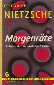 Cover of Morgenröte by Friedrich Nietzsche