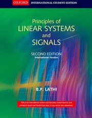 Front cover of Principles Of Linear Systems And Signals by B. P. Lathi