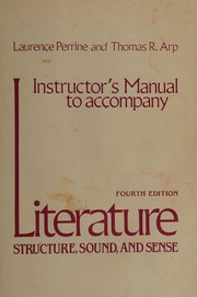 Front cover of Instructor's manual to accompany Literature -- Fourth Edition by Laurence Perrine
