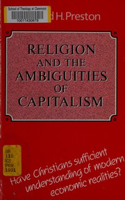 Front cover of Religion and the ambiguities of capitalism by Ronald H. Preston