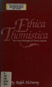 Cover of Ethica Thomistica by McInerny, Ralph M