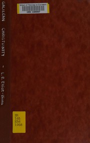 Front cover of Galilean Christianity by Leonard Elliott Elliot-Binns