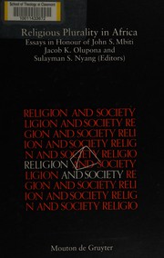 Front cover of Religious plurality in Africa by Mbiti, John S.