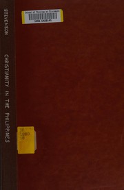 Front cover of Christianity in the Philippines by Dwight Eshelman Stevenson