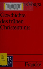 Front cover of Geschichte des frühen Christentums by François Vouga