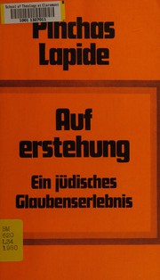 Cover of Auferstehung by Pinchas Lapide