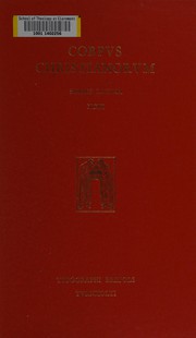 Front cover of Commentarii super cantica ecclesiastica by Verecundus Bishop of Junca
