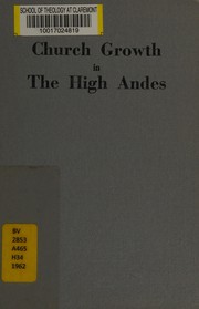 Front cover of Church growth in the high Andes by Keith E. Hamilton