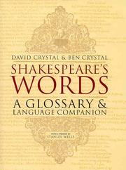 Cover of Shakespeare's words by David Crystal
