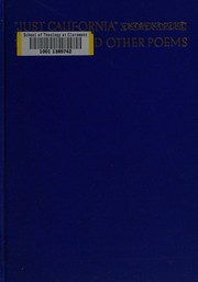 Front cover of "Just California" and other poems by McGroarty, John Steven