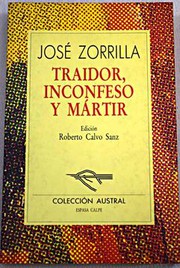 Front cover of Traidor, inconfeso y mártir by José Zorrilla