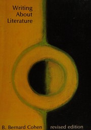 Cover of Writing about literature by Benjamin Bernard Cohen