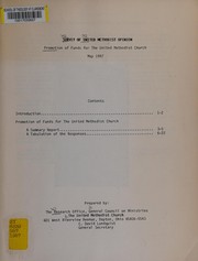 Front cover of Survey of United Methodist opinion by United Methodist Church (U.S.). General Council on Ministries. Research Office