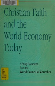 Cover of Christian faith and the world economy today by World Council of Churches
