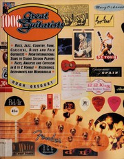 Cover of 1000 great guitarists by Hugh Gregory